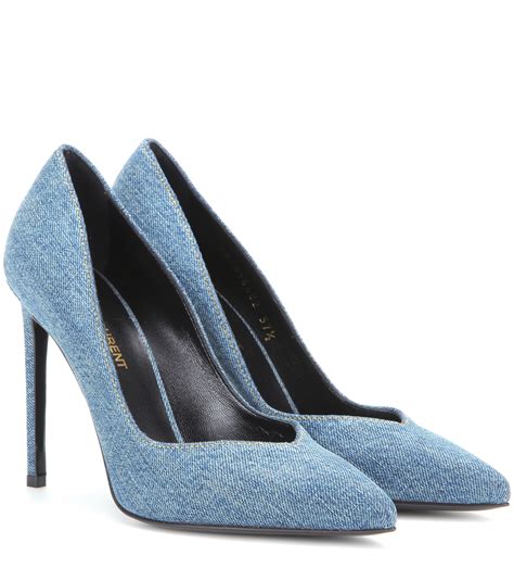 saint laurent shoes price in india|saint laurent denim heels.